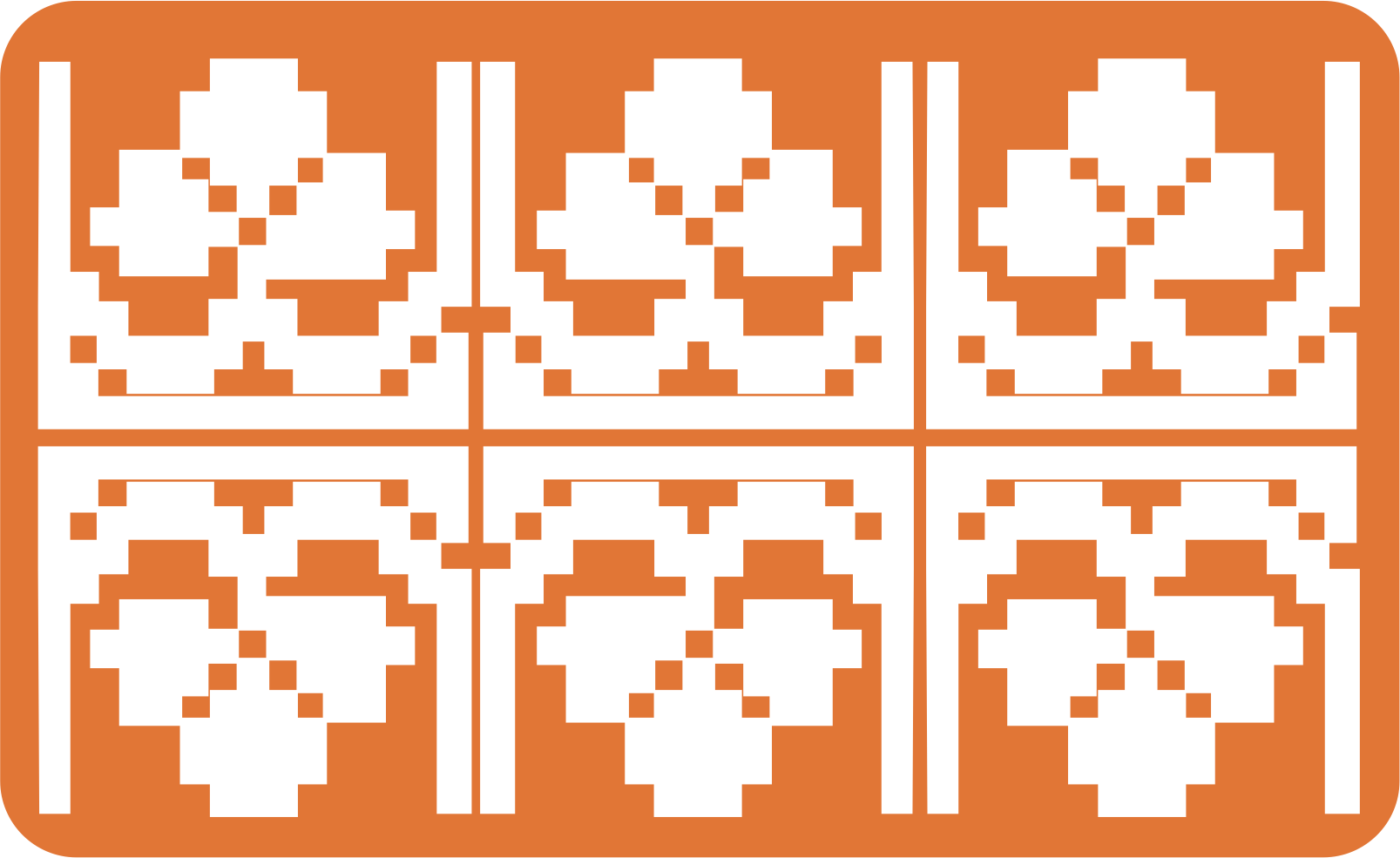 Motif Petak-petak Variasi Petak Hampa